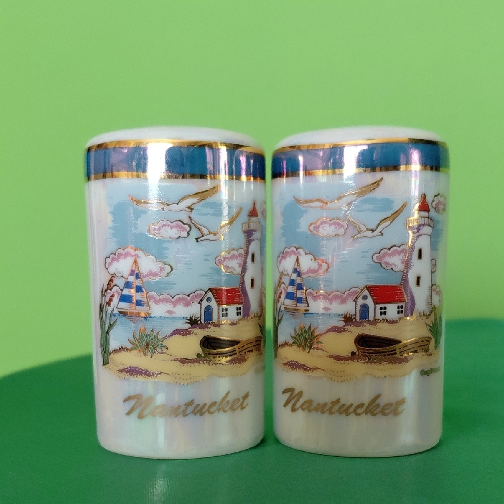 Nantucket Lighthouse Salt and Pepper Shakers